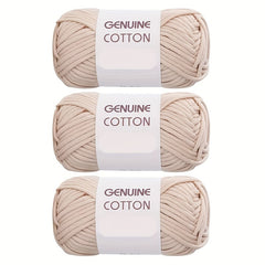3 Skeins Cotton Nylon Blended Yarn for Knitting Weaving Crocheting