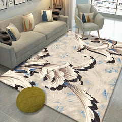 Vintage Floral Area Rug Soft Non Slip TPR Base Carpet