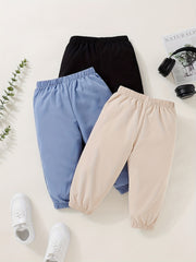 Kids Label Pattern Mosquito Repellent Trousers