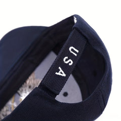 Unisex Sunshade Adjustable Baseball Cap Flag Embroidery Outdoor Sport