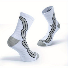 Wear Resistant Socks Moisture Wicking Crew Socks For Running Sports