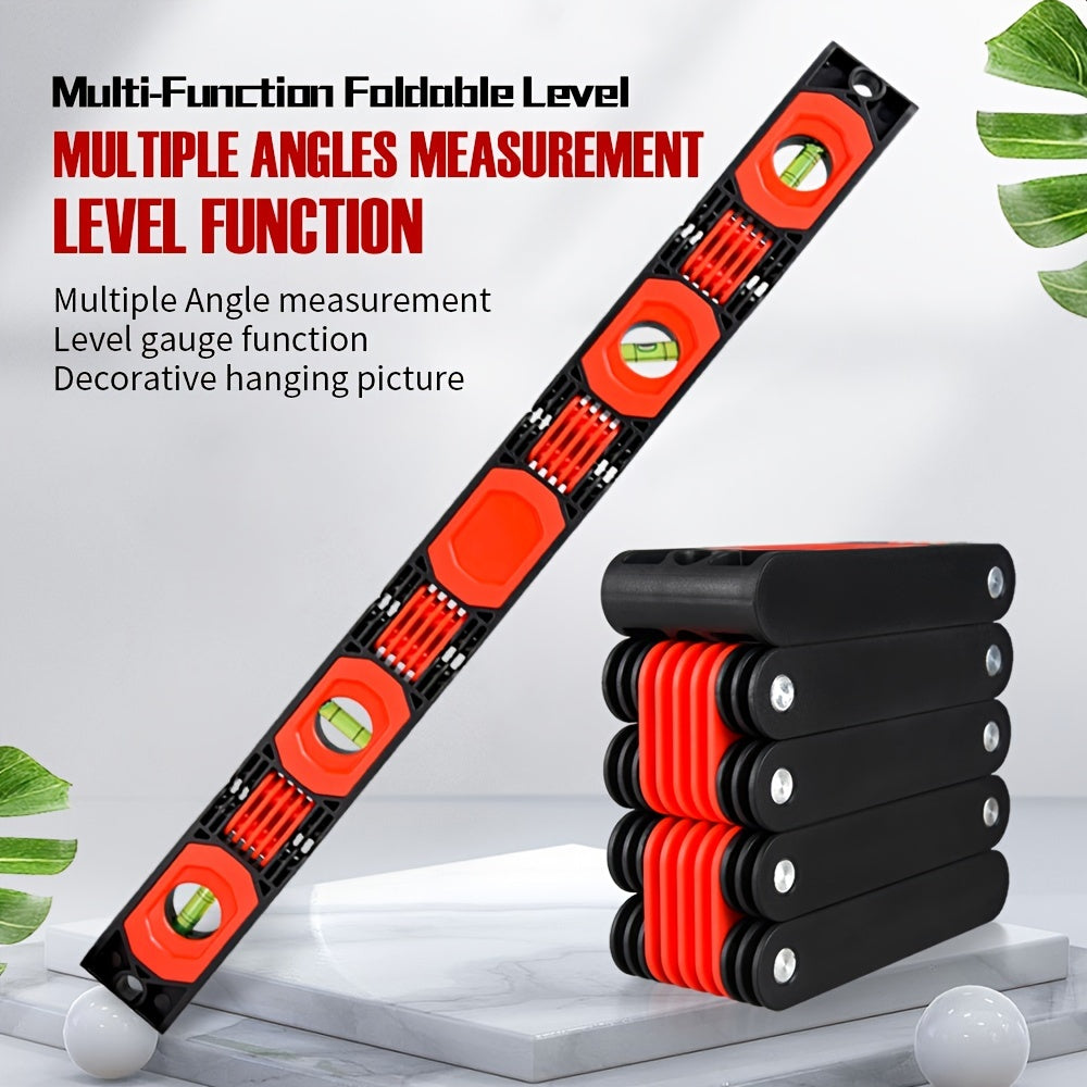 Folding Level 28 Inch - Precise Angle Measurement Woodworking Tool
