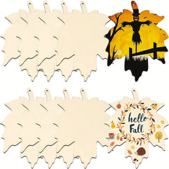 10pcs Maple Leaf Halloween Crafts Fall DIY Decorations