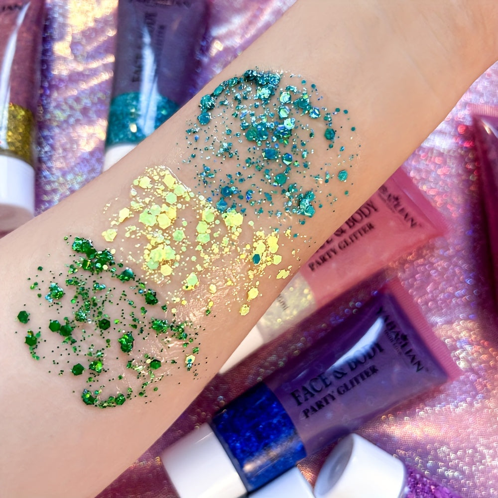 Summer Slay Mermaid Body Glitter Gel No Glue Needed