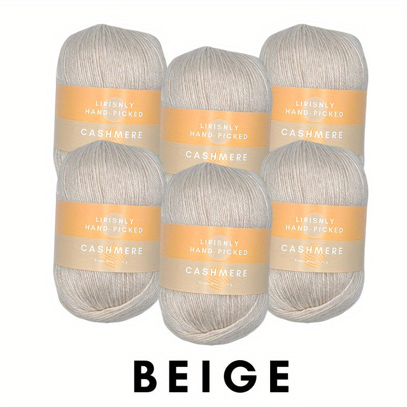 6pcs High Cashmere Thread 60 Cashmere 20 Acrylic 20 Viscose