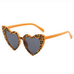 Leopard Print Frame Glasses UV400 Sunglasses for Girls