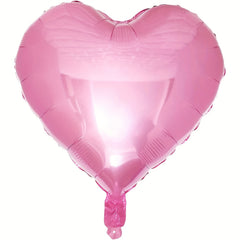 Disco Balloon Five Pink Love Shape Balloons Set