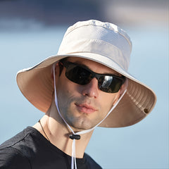 Stay & Protected Fisherman Hat Wide Brim Mesh Breathable for Outdoor Activities