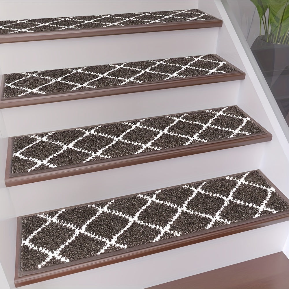 15pcs Non Slip Carpet Stair Treads 76 X 20 Indoor Runners for Wooden Steps