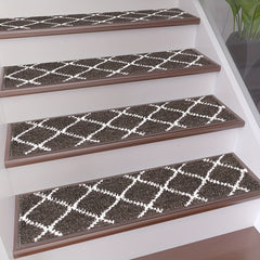 15pcs Non Slip Carpet Stair Treads 76 X 20 Indoor Runners for Wooden Steps