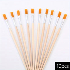Wooden Handle Nylon Bristles Paintbrushes for Art Painting