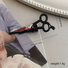 Cartoon Funny Hairpin Prank Hair Accessory Scissors Clip