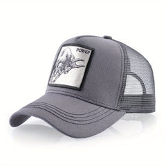 Embroidered Bull Baseball Cap for Men