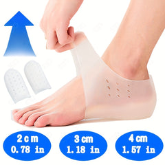 1pair Invisible Height Increase Insoles Soft Arch Support Insoles