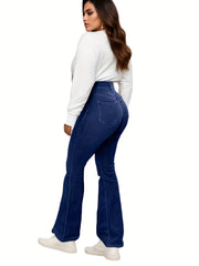 Women's Plus High Rise Flared Leg Jeans
