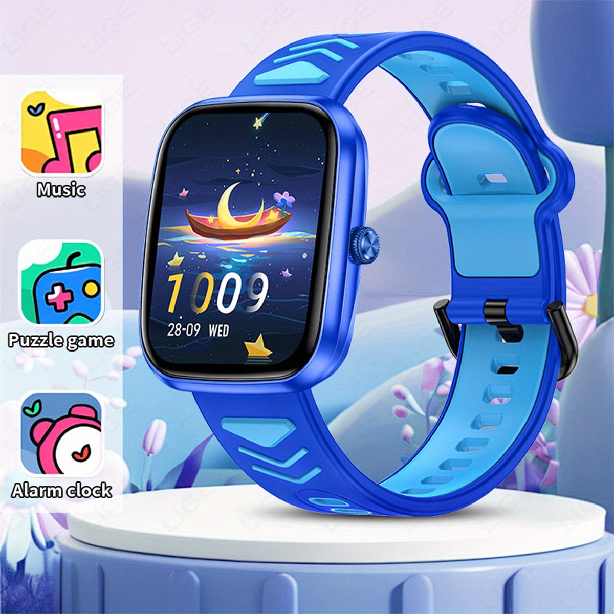LIGE Smart Watch 1.75" Display Sports Mode Music Player