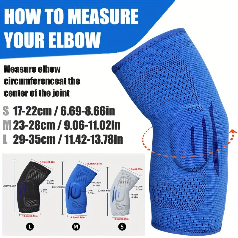 Size Up Sports Knitted Elbow Brace for Skiing, Running, Basketball