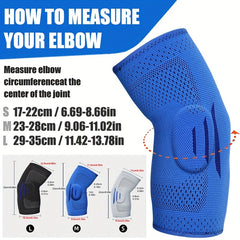 Size Up Sports Knitted Elbow Brace for Skiing, Running, Basketball