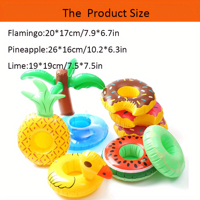 3pcs Inflatable Water Coaster Drink Cup Holder for Pool Party