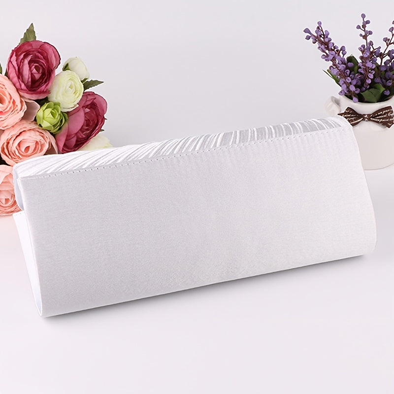 Ruched Rhinestone Evening Bag Clutch Banquet Wedding Dinner Bag