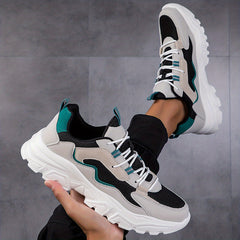 Men's Breathable Mesh Running Shoes Elevator Shoes