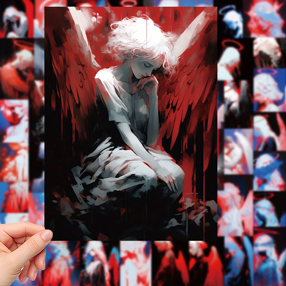 50pcs Angel Series Graffiti Stickers for Luggage Phone Cases Waterproof