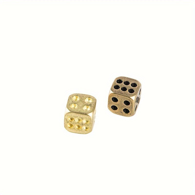 Brass Round Dice for Bar Supplies and Props