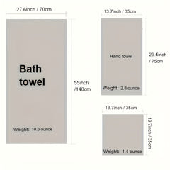 6pcs Soft Towel Set Coral Fleece Bath Linen Sets