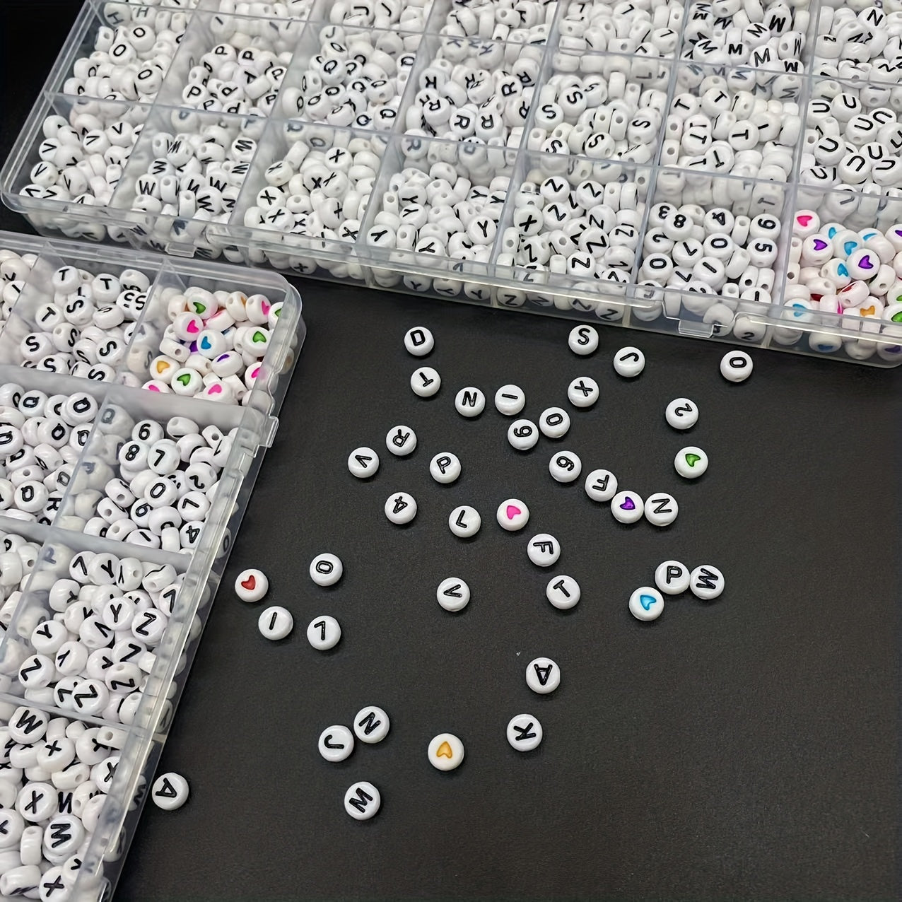 Acrylic Letter Beads Set DIY Bracelet Jewelry Beaded Material Gift