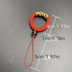 Cell Phone Ring Buckle Short Mobile Phone Case Lanyard Creative Keychain