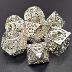 7pcs Hollow Gear Dice For Desktop Entertainment Game