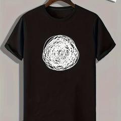 Graffiti Print Men's Graphic T shirt Casual Comfy Tees For Summer