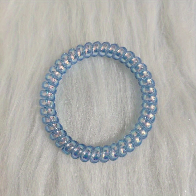 Spiral Hair Ties Ponytail Holders Coil Hair Ties for Girls Women