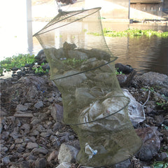 Collapsible Fishing Cage Trap for Crab Lobster Shrimp