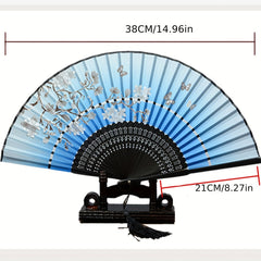 1pc Folding Fan Bamboo Ancient Style Fan Chinese Style Small Fan Gift For Men