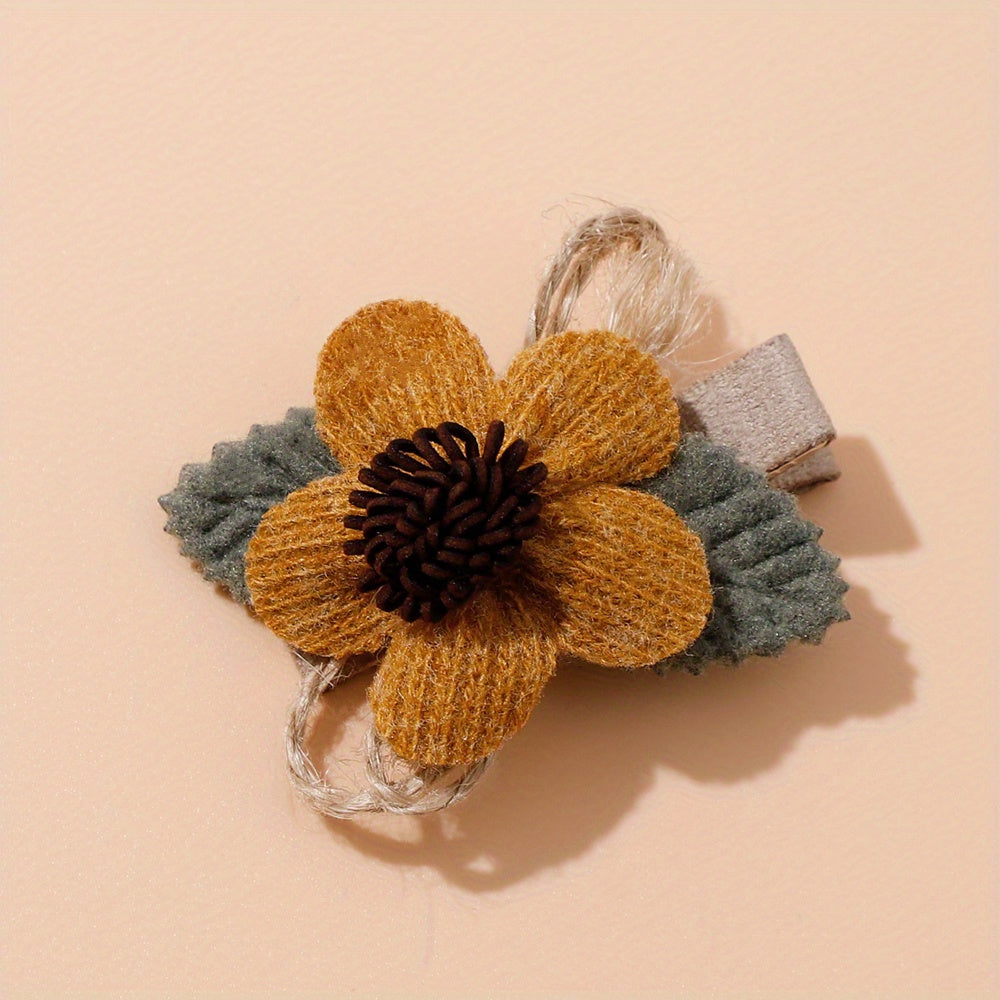Baby Girls Flower Hair Clips Barrettes Headwear Kids Hair Accessories