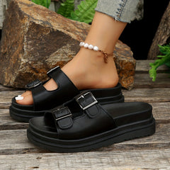 Women's Platform Slide Sandals Non slip Summer Slippers