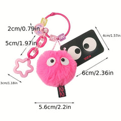 Colorful Plush Keychain Briquette Elf Doll Key Pendant