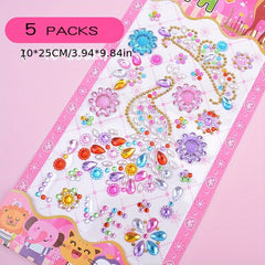 Princess Rewards Gems Stickers for Kids and Girls