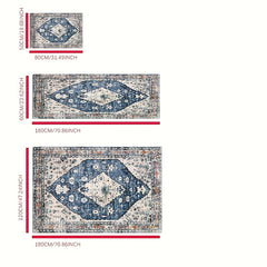Small Boho Area Rug Oriental Distressed Rug