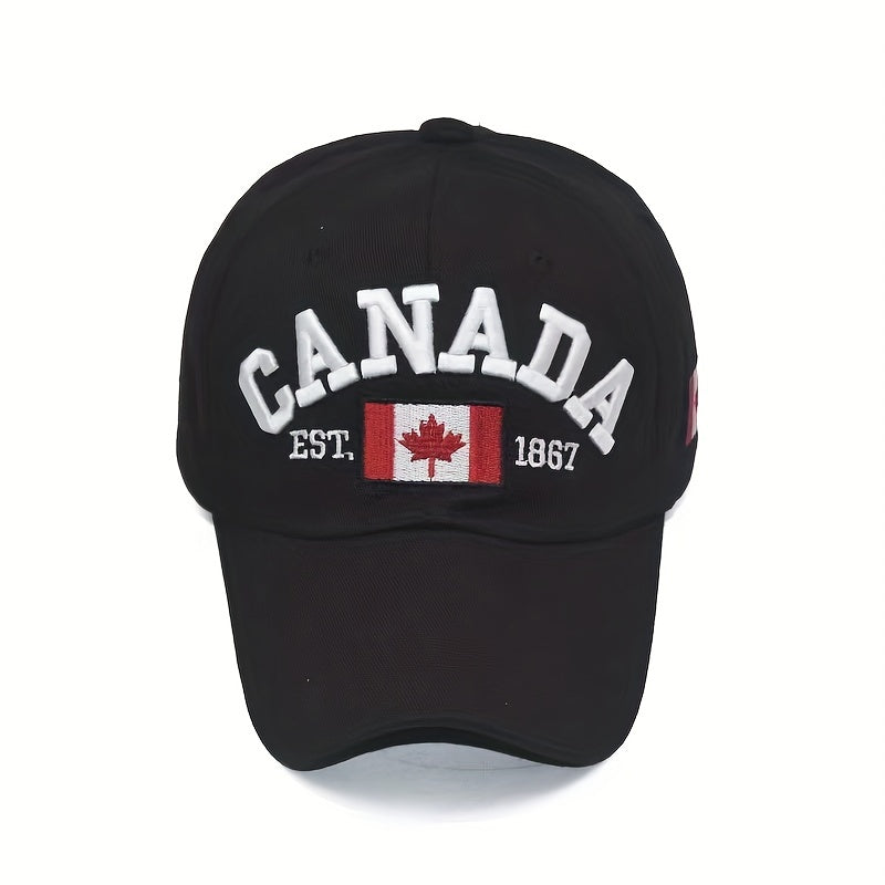Embroidery Canada Letter Print Casual Baseball Cap Men's Peaked Cap