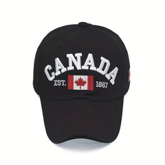 Embroidery Canada Letter Print Casual Baseball Cap Men's Peaked Cap