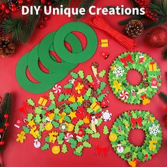 Christmas Foam Sticker Garland Snowman DIY Crafts