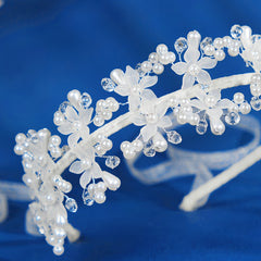 Crystal Acrylic Flower Hairband Headband Princess Tiara