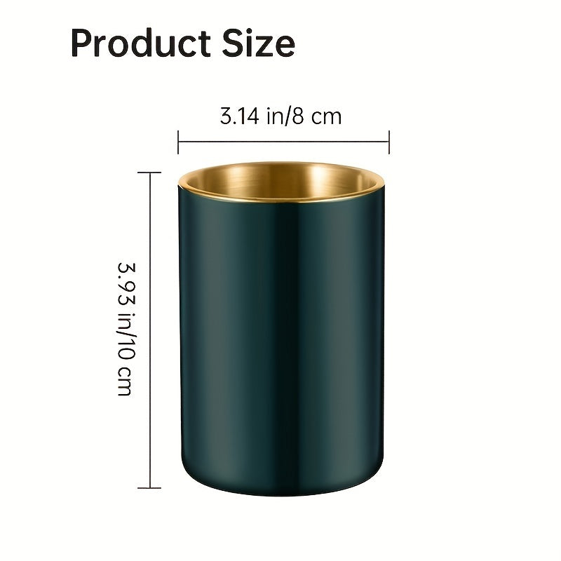 Stainless Steel Car Ashtray Mini Trash Can Anti-dust Anti-drop