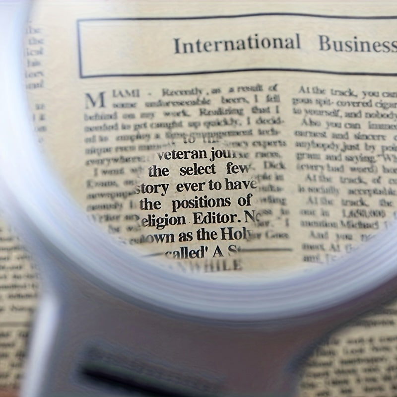 LED Lighted Hands Magnifying Glass With Light Stand Portable Illuminated Magnifi