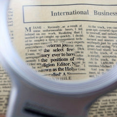 LED Lighted Hands Magnifying Glass With Light Stand Portable Illuminated Magnifi
