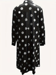 Polka Dot Button Up Shirt Dress