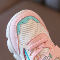 Girl's Mesh Breathable Sneakers Non Slip Soft Sole Shoes