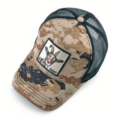 Unisex Camouflage Baseball Cap Animal Embroidery